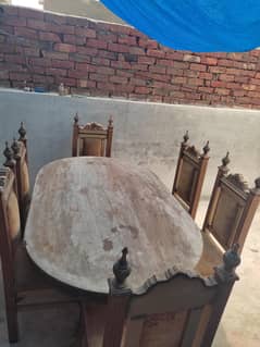 Dinning table with 6 chairs