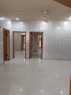 Beautiful Ground portion for rent 2 bedroom with attached bathroom drawing dining TV lounge kitchen car parking ideal location