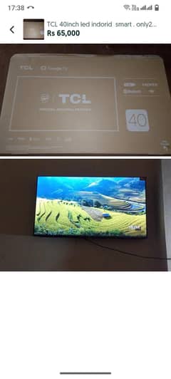 40inch led indorid smart LED. . . . new
