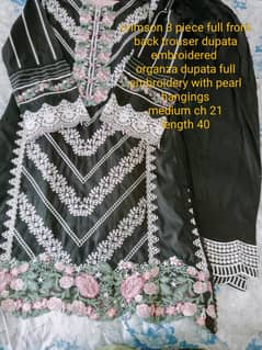 stiched 3 piece crimson