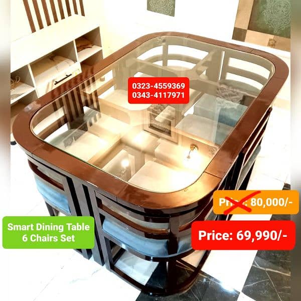 Dining table / Smart dining table / round table dining set / table 9