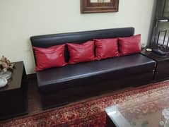 5 seater sofa, interwood design,  Solid tali wood