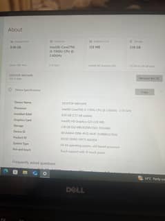 Leptop Dell Tuch screen