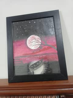 Handmade paintings framed