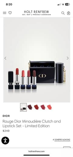 Dior black rouge minidioure