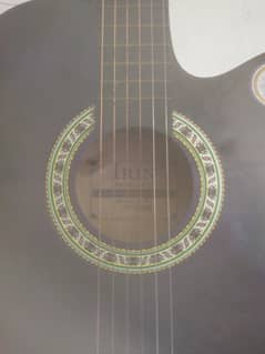 IRIN 38A Original Acoustic Guitar. Blue gradient black colour.