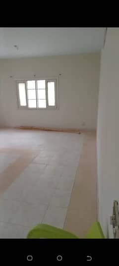 Newly renovated 3 bed drawing lounge 450ghz 1st floor portion for rent tiled flooring America kitchen tiled washrooms West open corner