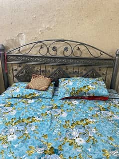 king size double bed set / iron bed