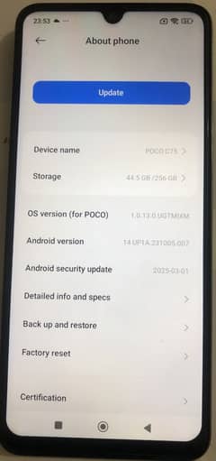 Green colour xiaomi poco C75