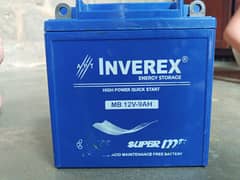 inverex 12v 9amp battery used (working)