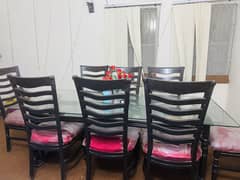 Dining table 8 seater 9/10 condition premium wood