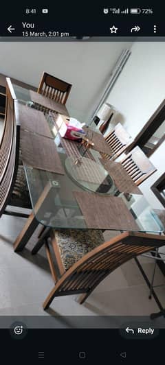 New dining table imported