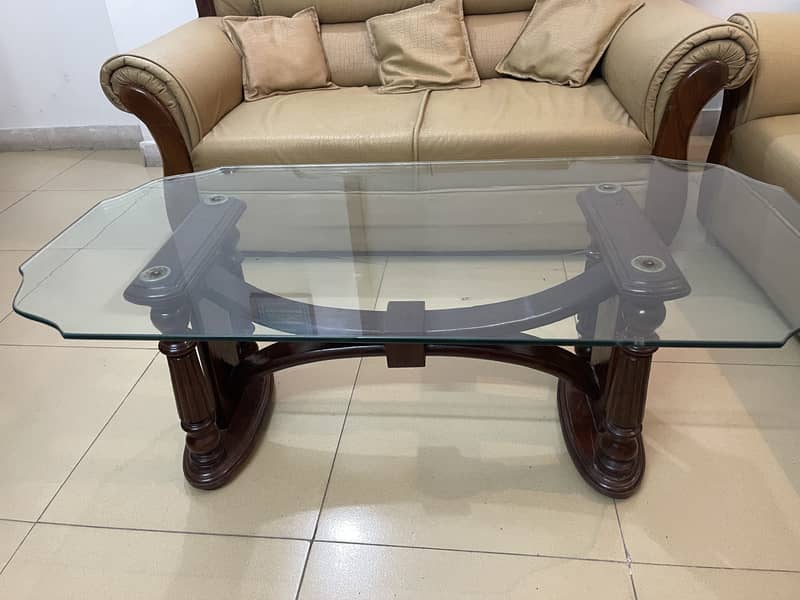 7 seater sofa with 3- tables 8