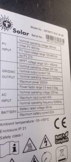 3kv hybrid solar imverter for sale