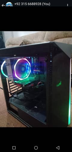RGB gaming pc i7-4 Gen 128 ssd 512 hard 8gb ram 1gb graphic card