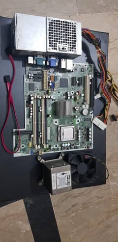 cpu core 2 duo 2.66ghz with motherboard and power supply 240w