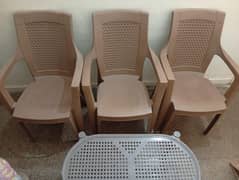 Fiber Chair and table