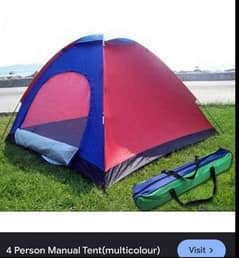 Camping Tent- 4 person manual
