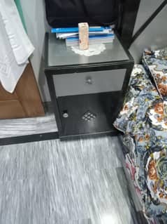 bed with dressing table