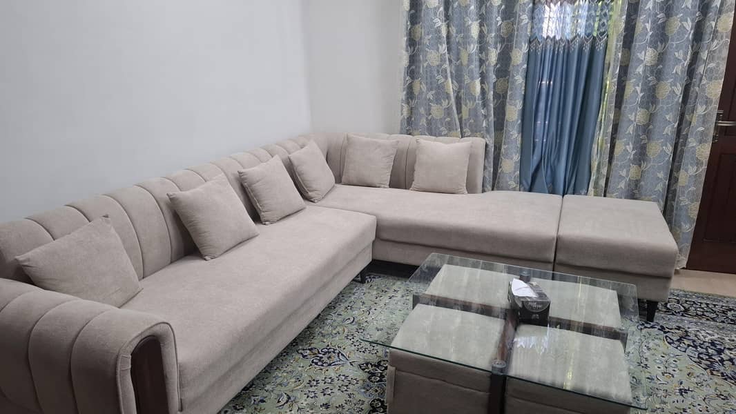 L Shape full size with Table and Dewan 1