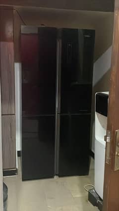 haier four door glass refrigerator