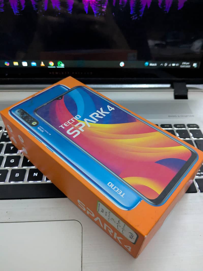 Techno spark 4 with box 6