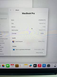 MACBOOK PRO 2021| M1 CHIP| 14INCH| 16/512| ISLAMABAD