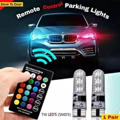 SMDs LED Car Parking Light Bulbs Pair Remote