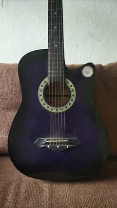 IRIN 38A Original Acoustic Guitar. Blue gradient black colour.