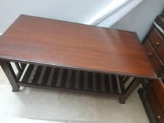 5 seater sofa in good condition and center table new