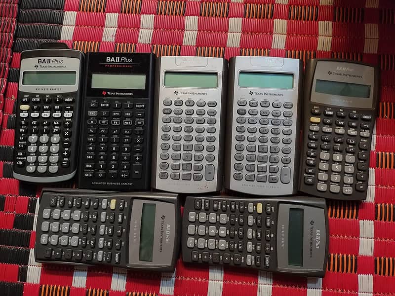 TEXAS INSTRUMENTS BA2 PLUS baii HP CASIO  FINANCIAL CALCULATORS 0