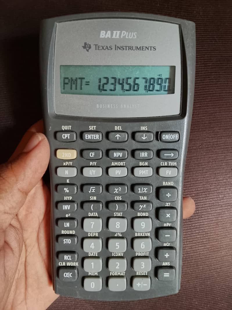 TEXAS INSTRUMENTS BA2 PLUS baii HP CASIO  FINANCIAL CALCULATORS 10
