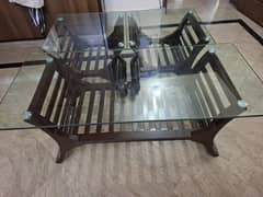 Centre table with two side tables