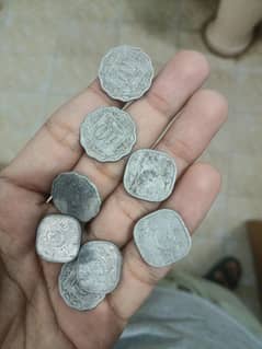 Rare Vintage Pakistani Coins -1 Paisa, 5 Paisa and 10 Paisa