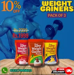 Weight gainers pack of 3