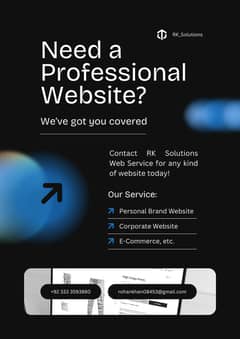 Professional Web Developer – Get Your Website Ready in 3 Days