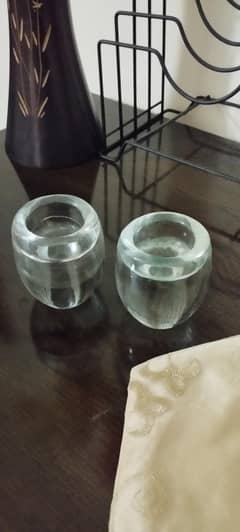 candle stand and decor items