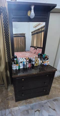 Wooden king size bed set