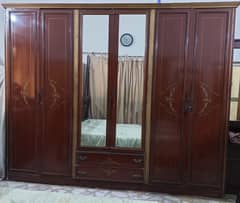 Wooden 6 door wardrobe