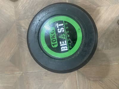 10 Kg Rubber Dumbbell