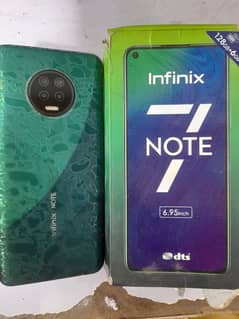 INFINIX NOTE 7 6GB RAM 128GB MEMORY SET AND BOX