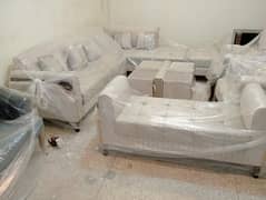 brand new L shape corner sofa with 2 seter Dewan and mini table set