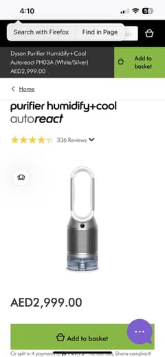 Dyson Purifier Humidify+Cool Autoreact (White/Silver)