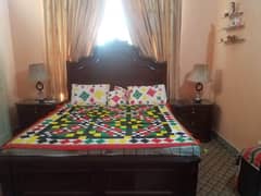 Premium Full Wood King Bed with dressing