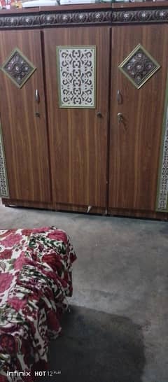 Almari , bed site table, showcase and Sighgaar set