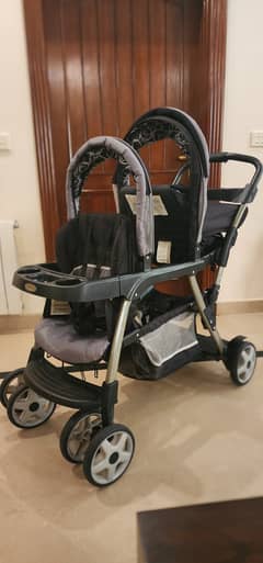 Islamabad: Graco Ready2Grow Double Pushchair Trolley – Bought from UK