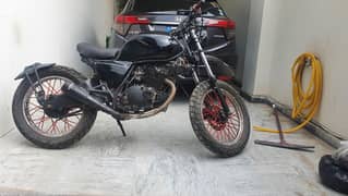 Suzuki GS150 converted into 200cc bobber