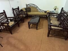 5 seater sofa set with center and side tables
