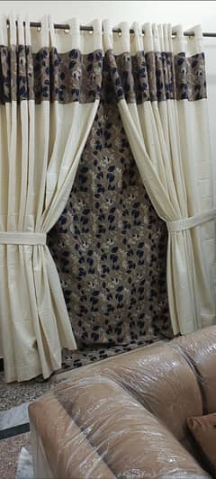 full window and 2 door set curtains