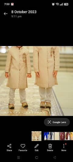 boys sherwani